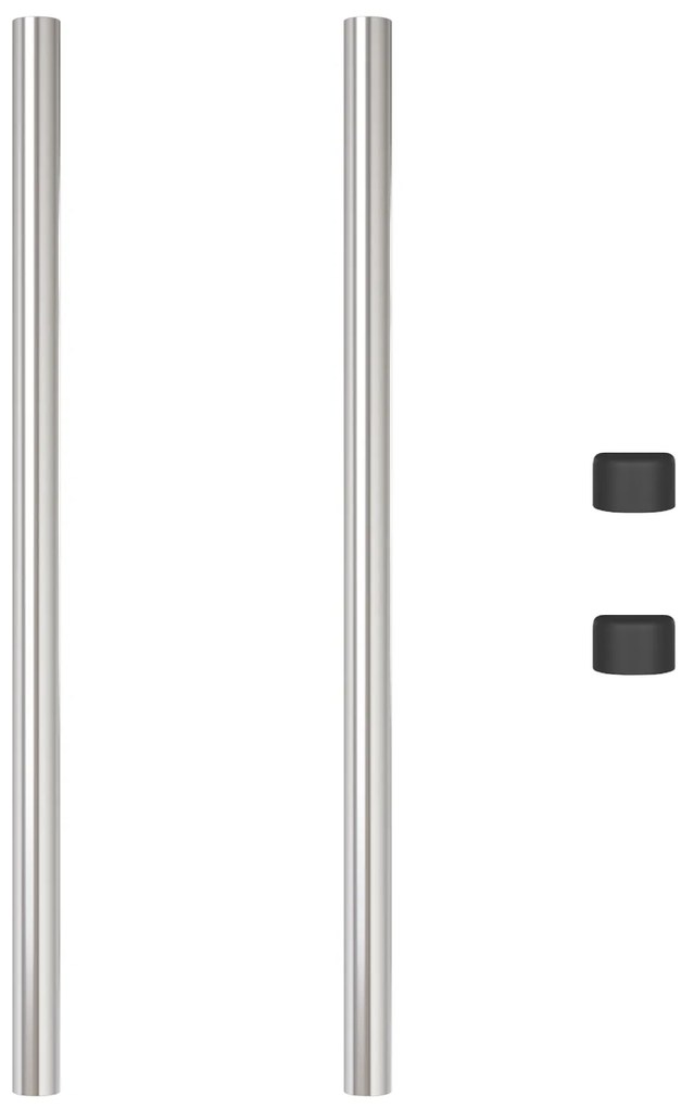 vidaXL Πό posts φράχτη 2 pcs Ασημί 100 cm Γαλβανισμένος χάλυβας