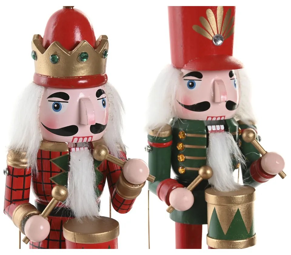 Χριστουγεννιάτικο Στολίδι Home ESPRIT Πολύχρωμο Καρυοθραύστης 10 x 10 x 30 cm