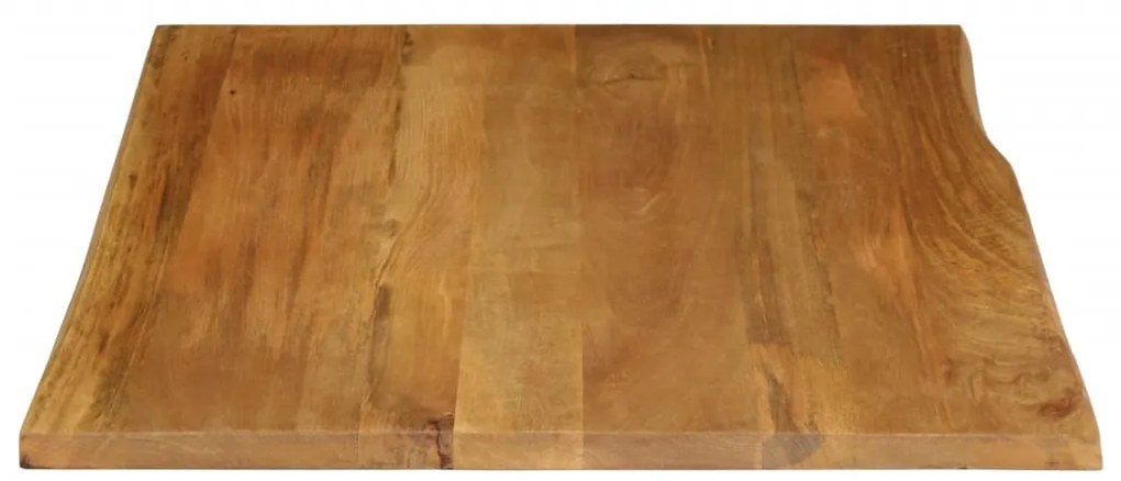vidaXL Επιφάνεια Τραπεζιού 100x80x3,8 εκ. Live Edge Μασίφ Ξύλο Μάνγκο