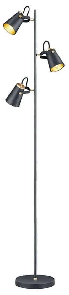 Φωτιστικό Δαπέδου Edward 408800332 Black Trio Lighting Metal