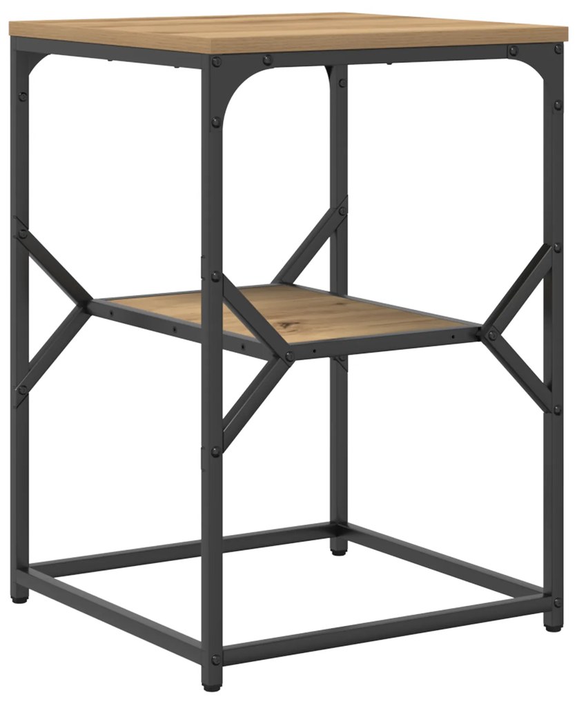 vidaXL Τραπέζι Πλευρικό Artisan Oak 41x40x60 εκ. Κατασκευασμένο από Ξύλο