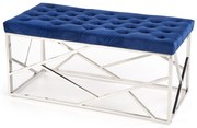 MILAGRO bench, color: dark blue DIOMMI V-CH-MILAGRO-ŁAWKA-SREBRNY/GRANATOWY DIOMMI-60-21536