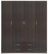 ΝΤΟΥΛΑΠΑ 4ΦΥΛΛΗ ΜΕ 2 ΣΥΡΤΑΡΙΑ AZALEA 200x55.5x180Υ εκ. HM353.01 ZEBRANO