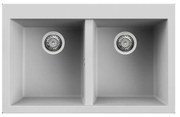 Νεροχύτης κουζίνας QUADRA 350 Aluminiu 79 ELLECI 79x50cm - LMQ35079
