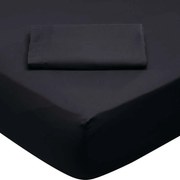 Σεντόνι Με Λάστιχο 1015 Black Das Home Μονό 100x235cm 100% Βαμβάκι