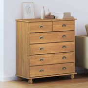 vidaXL Κομοδίνο 'ASKIM'91x40x95,5 εκ. Μασίφ Ξύλο Πεύκου