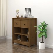 Ντουλάπι Καφέ Μελί 70 x 35 x 80 εκ. από Μασίφ Ξύλο Πεύκου 813767