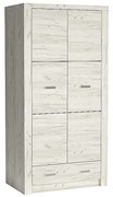 INDIANAPOLIS waredrobe I1 kraft white DIOMMI-60-32872
