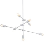 Φωτιστικό Κρεμαστο Aca OD680107WH LUTHER Λευκό (White)
