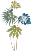 Διακοσμητικό Τοίχου Monstera 891TNL2232 69x113cm Multi Wallity Μέταλλο