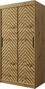 Ντουλάπα συρόμενη Jodelka-Artisan-Mauro-Μήκος: 100 εκ. - 100.00Χ62.00Χ200.00cm