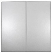 Πλήκτρο Διακόπτη Διπλό Κομιτατέρ Lumen-15-0426-Ασημί 15-0426