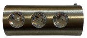 ΑΚΡΟ ΚΟΥΡΤΙΝΟΞΥΛΟΥ SPOT METAL ΣΕ ΝΙΚΕΛ ΜΑΤ- SWAROVSKI Φ25 3x3x7Υ - 060-101stk