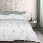 Σεντόνια Prestige 1685 (Σετ 4τμχ) Ecru-Green Das Home Υπέρδιπλo 240x260cm 100% Βαμβακοσατέν