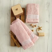 Σετ Πετσέτες 3τμχ Βαμβακερές Amira Salmon Sb home