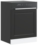 vidaXL Πίνακας πλυντηρίου πιάτων Porto Μαύρο 60x1,5x67 εκ. Επεξ. Ξύλο