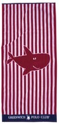 Πετσέτα Θαλάσσης Βαμβακερή 70x140εκ. Beach Towels 3901 Μπλε-Κόκκινη-Λευκή Greenwich Polo Club Junior