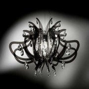 Φωτιστικό Οροφής Lillibet Black Slamp Αλουμίνιο,Πολυπροπυλένιο