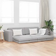 vidaXL Καναπές-κρεβάτι δαπέδου Σκούρο γκρι 245 x 78 x 77 εκ. ύφασμα