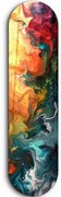 Πίνακας Γυάλινος Abstract Paint Waves 226SNG1115 20x80cm Multi Wallity Κάθετοι Γυαλί