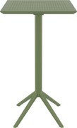 SKY OLIVE GREEN BAR 60Χ60Χ108εκ.ΠΤΥΣ/ΝΟ ΤΡΑΠ. ΠΟΛ/ΝΙΟΥ