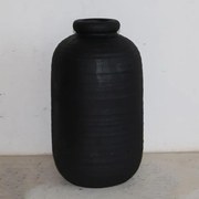 Βάζο Κεραμικό 752-20264 25x25x42.5cm Black Estheti Home Κεραμικό