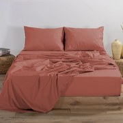 Μαξιλαροθηκες Σετ 2 Τεμαχιων Basic 1217-Teracotta 52Χ72 Nef-Nef Homeware