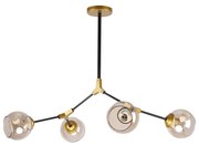 Φωτιστικό Οροφής Πολύφωτο Homelighting Conelly 77-8105 Brass