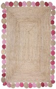 Χαλί Γιούτα PAVIA PINK &#8211; 160×230 cm 160X230 PINK