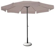 WOODWELL ΟΜΠΡΕΛΑ Αλουμινίου Σκελετός Ανθρακί, Ύφασμα Μπεζ Φ 3m (H 2,4m) Ε926,2