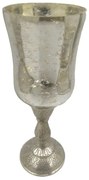 Κηροπήγιο 3-70-571-0125 Silver Δ9,5Χ24 Inart Metal, Glass