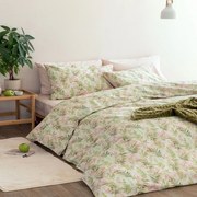 Παπλωματοθήκη FL6260 (Σετ 3τμχ) Green-Pink Palamaiki Υπέρδιπλo 240x250cm 100% Βαμβάκι