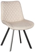 Καρέκλα Μεταλλική Alesia S 11.1308 53x61x52-86cm Beige Zita Plus
