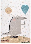 Παιδικό Χαλί (160x230) Polcarpet Carousel Dream 9909 Beige Crocodile