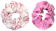 Set 2 Scrunchies για τα Μαλλιά Large PINK P+F