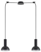 SE21-BL-4-BL2-MS3 ADEPT TUBE Black Pendant Black Metal Shade+ HOMELIGHTING 77-8557