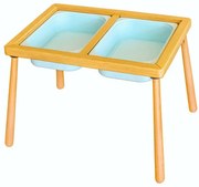 Τραπέζι Παιδικό 109TRS1165 74x53x52cm Natural-Blue