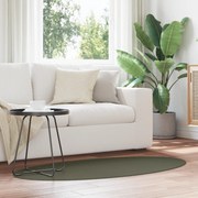 vidaXL Χαλιά "HUARTE" Δάσος Πράσινο 80x150 εκ. Ωοειδές