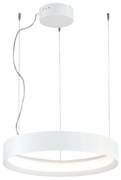 Φωτιστικό Κρεμαστό Ø38 cm Led 33w 2475lm 3000K Γωνία Φωτισμού 80°  Μέταλλο Λευκό Viokef Verdi 4193900