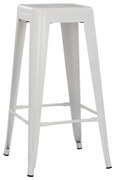Σκαμπό μπάρ MELITA C8642.21 Μεταλλικό Λευκό ματ 43x43x78Yεκ. 43x43x78 εκ.