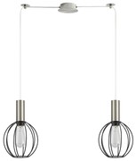 Φωτιστικό Οροφής Δίφωτο Homelighting 77-8445 Nickel