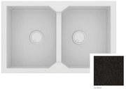 Sanitec Granite 818 Nero Γρανιτένιος Νεροχύτης 86 2B 90cm