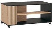 Τραπεζάκι Σαλονιού Correze Mαύρος Δρύς - Artisan Oak 101x55x47 εκ. 101x55x47 εκ.