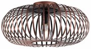 Φωτιστικό Οροφής - Πλαφονιέρα Johann 606900162 Antique Copper Trio Lighting Μέταλλο