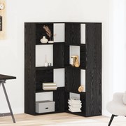 vidaXL Γωνιακό Ντουλάπι Μαύρη Δρυς 140x30x140 εκ Επεξεργασμένο Ξύλο