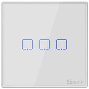 SONOFF smart διακόπτης T2EU3C-RF 433MHz, αφής, τριπλός, λευκός