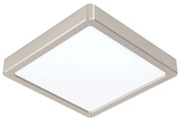 Φωτιστικό Οροφής-Πλαφονιέρα Fueva-Z 900115 21x21x2,8cm Dimmable Led 16,5W Satin Nickel Eglo Steel,Plastic