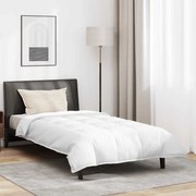 vidaXL Σετ Κουβέρτας με μαξιλάρι 2 pcs Λευκό 135 x 200 cm Πούπουλο