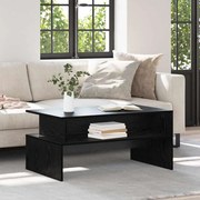 vidaXL Τραπεζάκι σαλονιού Μαύρη δρυς 90 x 55 x 42.5 εκ