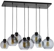 Φωτιστικό Οροφής Cubus Graphite 4113 8xΕ27 15W 95x175cm Fume TK Lighting